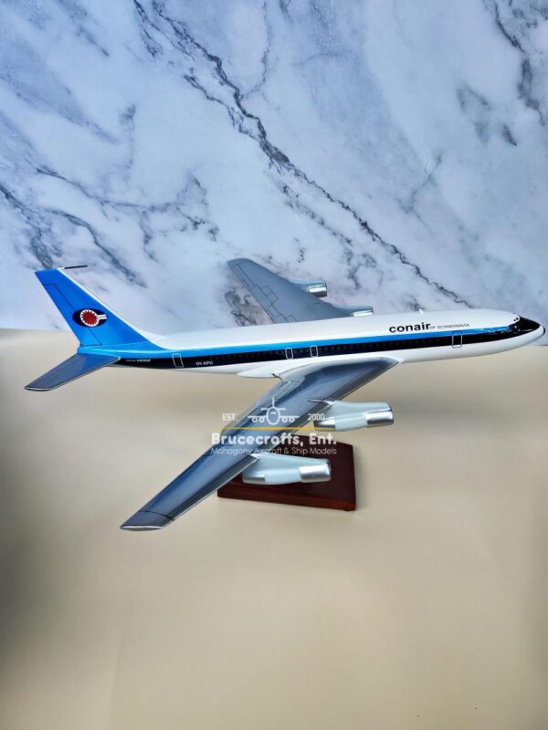 Model of B720-051B Conair Scandinavian Airlines with detailed craftsmanship.